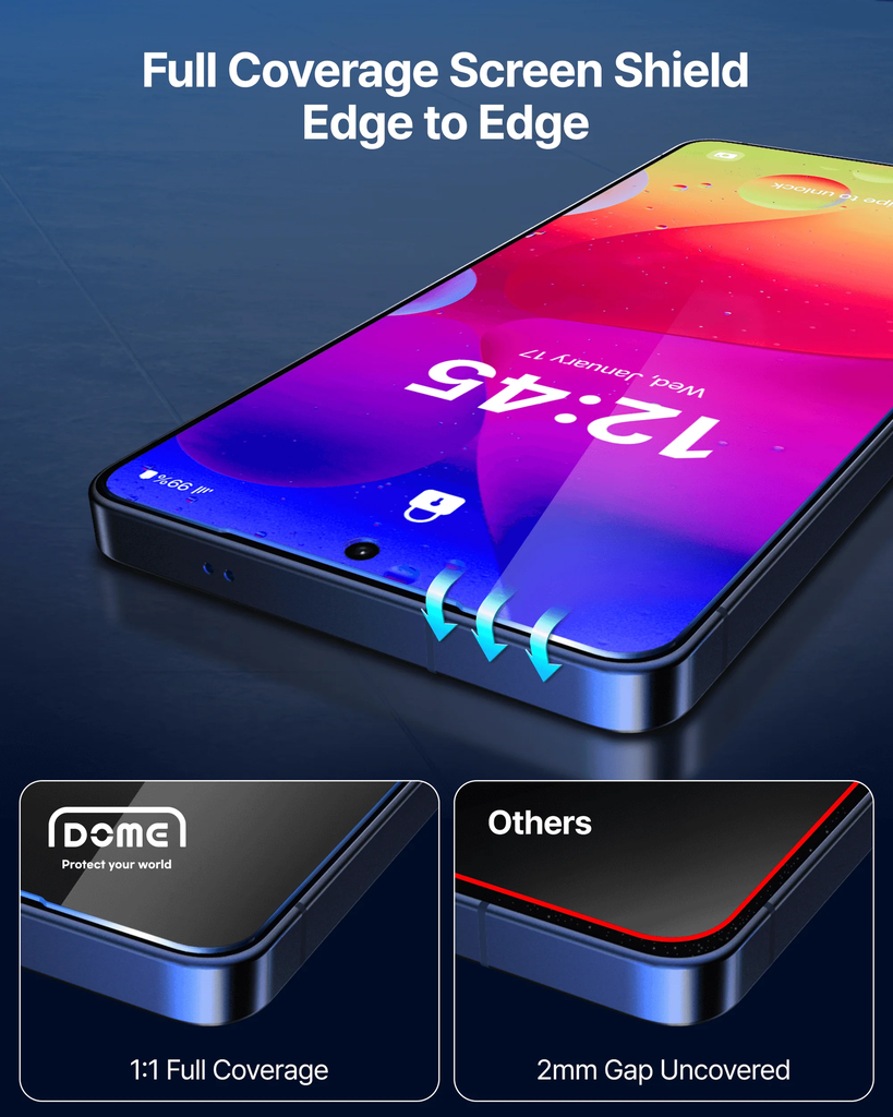 Korean Whitestone UV Dome Glass | Samsung Galaxy S26  Screen Protector with UV Light [2 Pack Glass]